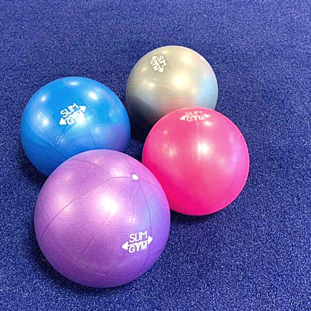 Fully Inflated Slim Gym Barre Balls in Four Colors